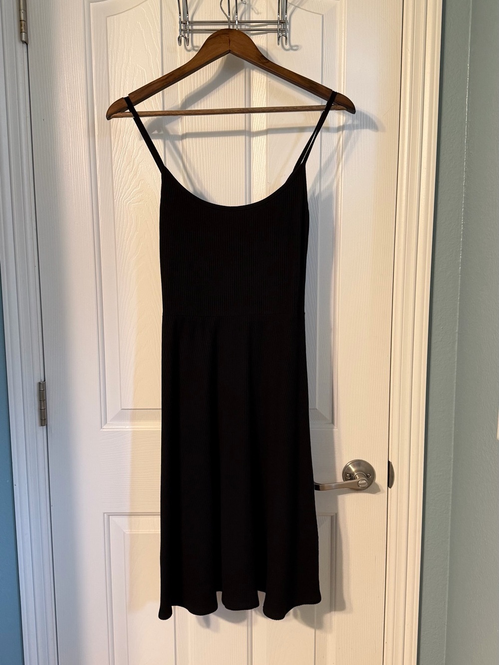 Reformation Black Midi Slip Dress